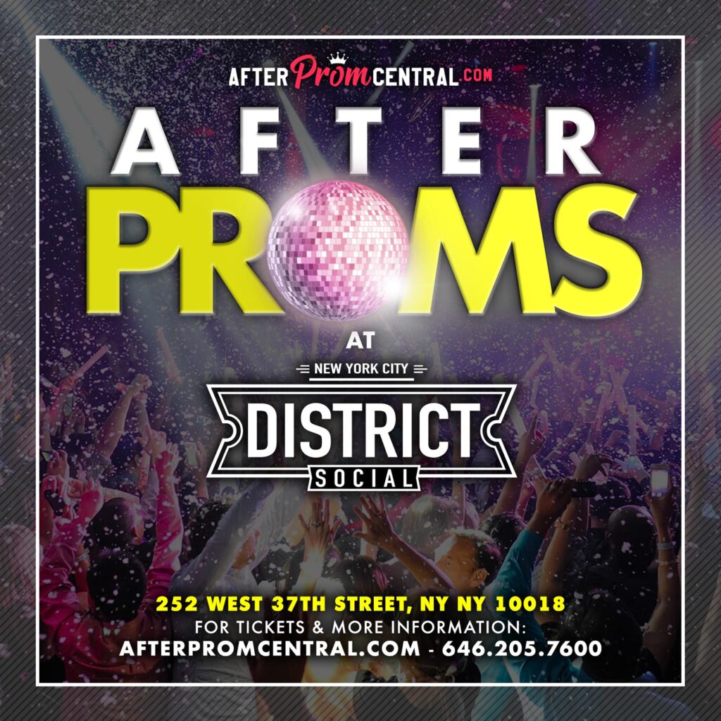 District Social NYC After Prom Party flyer
